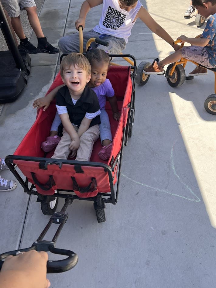 Colorful playground equipment
